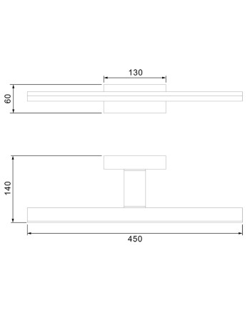 MORNE * APLIQUE IP44 NEGRO 12W